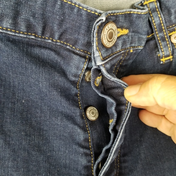 ARMANI- Button Fly J21 Regular Dark Wash Jeans Mens Size 36 - Picture 4 of 15